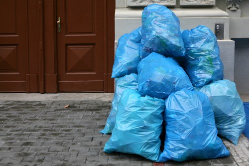 Various types of garden waste for disposal