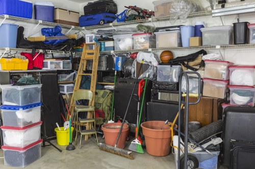 Clean and organized demolition site after waste removal
