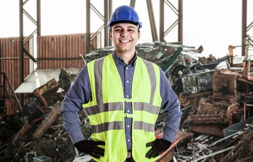 Customer service team assisting with skip hire